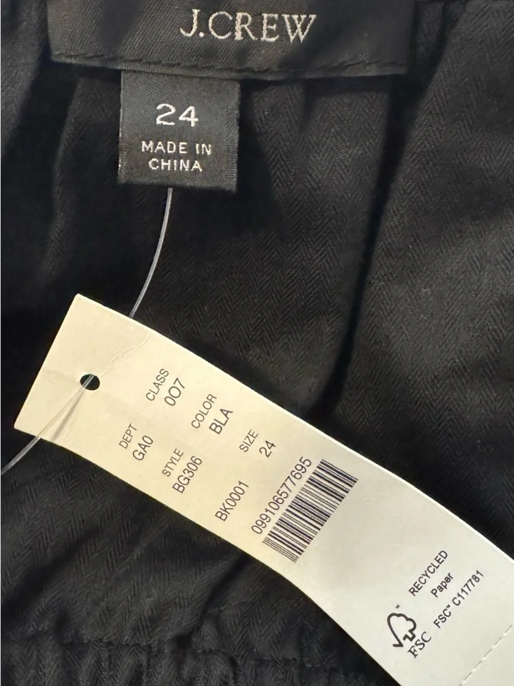J.Crew Black Smocked Peasant Blouse‎ Size 24 NWT Square Neck Puff Sleeve Top
